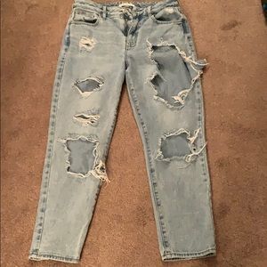 Super distressed Pacsun mom jeans